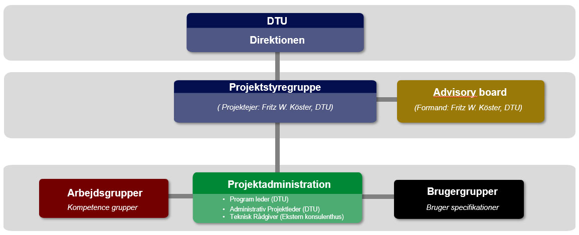 Projektorganisation for Dana V